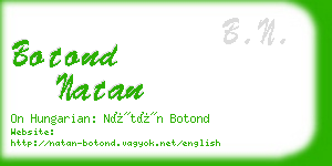 botond natan business card